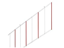 FAAC FAAC GENIUS 428441 Kit Siepe Rastrelliera Modulo Da 2 Metri Per Barriera Sbarra Asta 615 620 B614