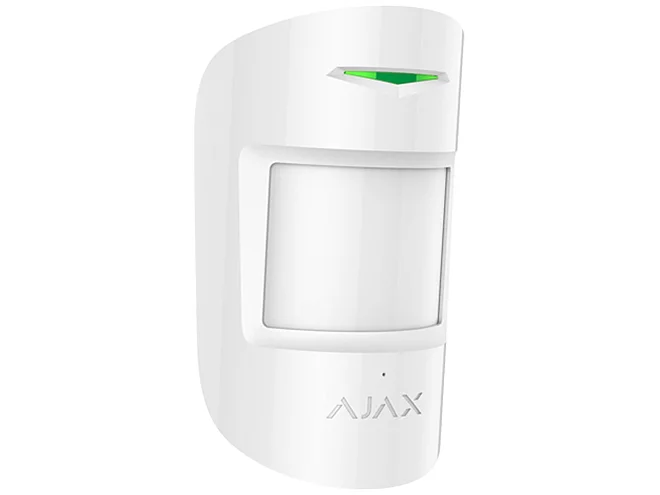 Ajax Ajax 38097.06.WH1 CombiProtect Jeweller Bianco Sensore Wireless PIR e Rottura Vetri ad Alta Sicurezza