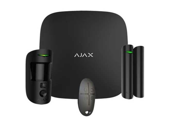 Ajax Ajax 156254.381.BL1 Starter Kit Cam HDR Wireless senza fili GPRS / Ethernet 2SIM 2G HDR Black Version