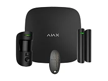 Ajax Ajax 156256.382.BL1 Starter Kit Cam Plus HDR Wireless senza fili GPRS / Ethernet 2SIM 4G HDR Black Version