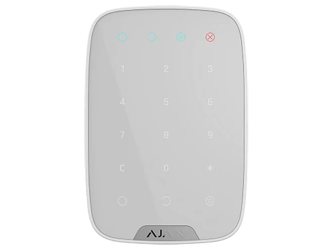 Ajax Ajax 38249.12.WH1 KeyPad Jeweller Bianco Tastiera Wireless Touch con Codici Sicuri e Funzioni Antimanomissione