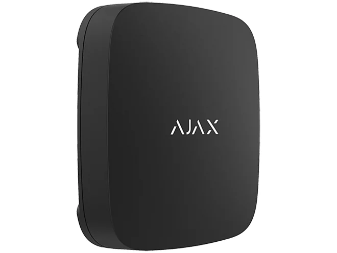 Ajax Ajax 38254.08.BL1 LeaksProtect ASP Nero Rilevatore Perdite Acqua Wireless Jeweller IP65 con Allarme Immediato e Batteria 5 Anni