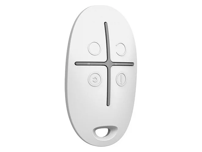 Ajax Ajax 38166.04.WH1 SpaceControl Jeweller Bianco Telecomando Wireless Sicurezza 4 Pulsanti