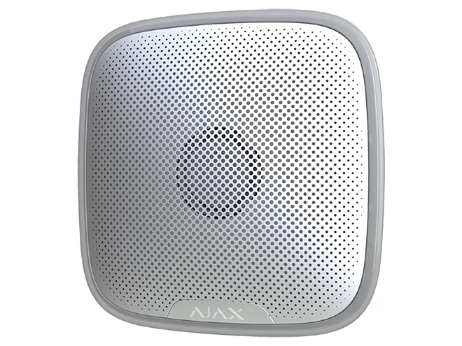 Ajax Ajax 38178.07.WH1 StreetSiren Jeweller Bianco Sirena Wireless 113 dB per Sicurezza Avanzata