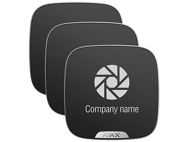 Ajax Ajax 39278.63.BL Brandplate Nera per StreetSiren DoubleDeck Confezione 10 Pezzi Personalizzabile