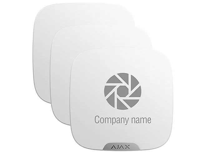 Ajax Ajax 39279.63.WH Brandplate Bianca per StreetSiren DoubleDeck Confezione 10 Pezzi Personalizzabile