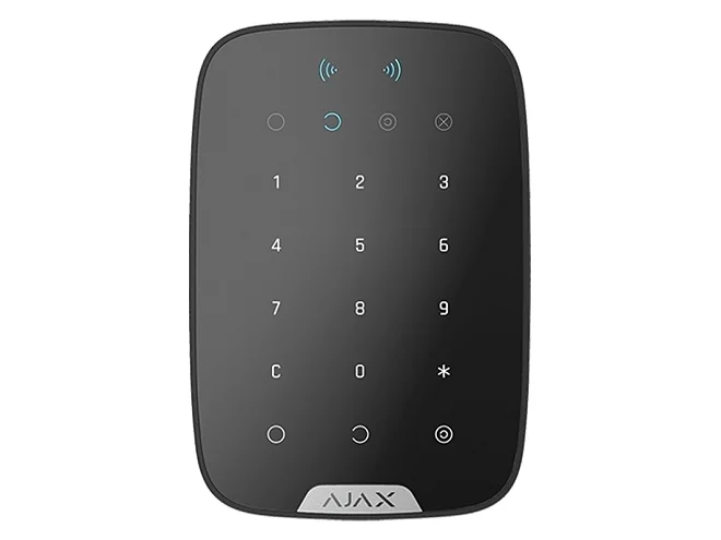 Ajax Ajax 38252.83.BL1 KeyPad Plus Jeweller Nero Tastiera Wireless Touch con Autenticazione Contactless e Sicurezza Avanzata