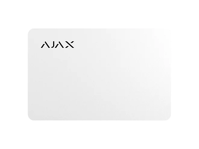 Ajax Ajax 38221.89.WH Pass Bianco 100 Pezzi Card Contactless Sicura con Crittografia DESFire