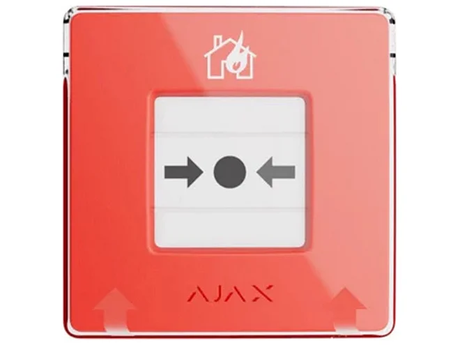 Ajax Ajax 60815.171.NC1 ManualCallPoint Jeweller Rosso Pulsante Manuale Allarme Antincendio Wireless