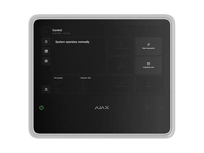Ajax Ajax 125732.315.WH EN54 Fire Hub Jeweller Bianco Centrale Antincendio Wireless Certificata