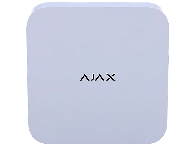 Ajax Ajax 70936.122.WH NVR Bianco 8 Canali Network Video Recorder 4K per Videosorveglianza