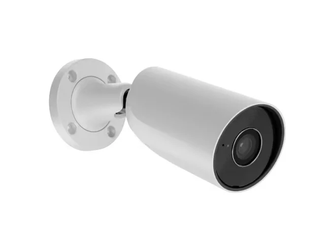 Ajax Ajax 79031.217.WH1 BulletCam Telecamera IP 8MP AI con Ottica 4mm, IR 50m, Bianca, WDR e Riconoscimento Oggetti
