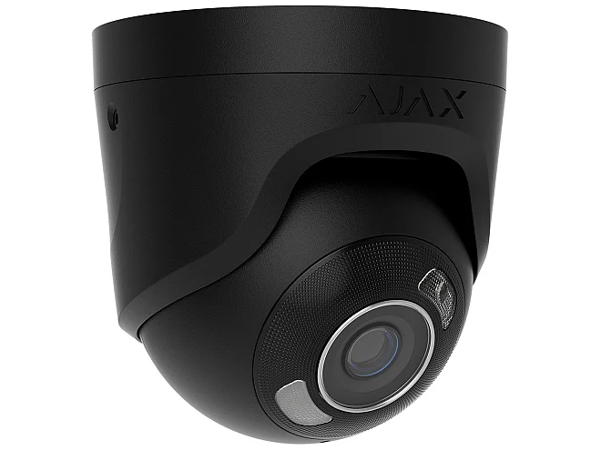 Ajax Ajax 126266.197.BL1 TurretCam HL 8MP 4mm nera Telecamera IP con AI e Visione Notturna