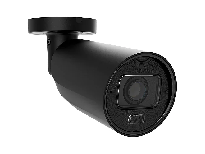 Ajax Ajax 126276.217.BL1 BulletCam 5MP Nera con AI, Visione Notturna 60m e Lente Varifocale Motorizzata