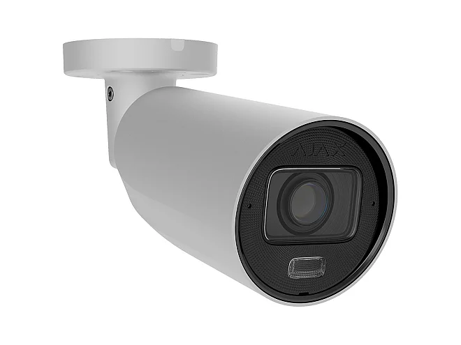Ajax Ajax 126279.217.WH1 BulletCam 8MP Bianca con AI, Visione Notturna 60m e Lente Varifocale Motorizzata
