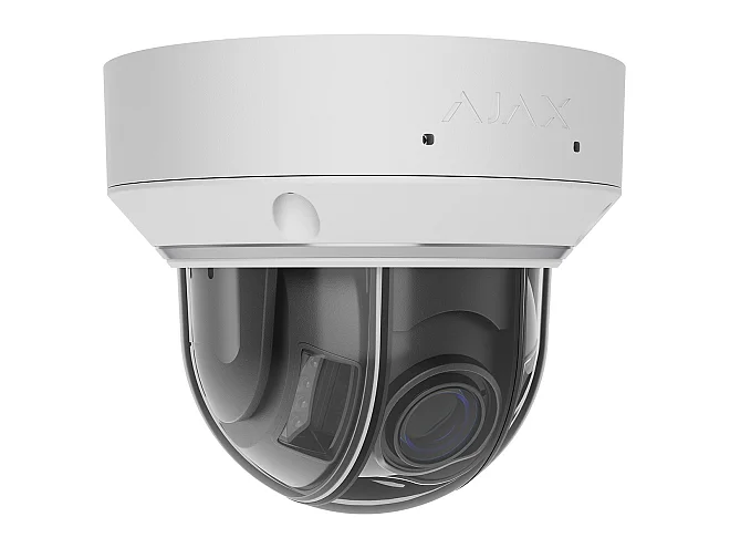 Ajax Ajax 126285.214.WH1 DomeCam HLVF telecamera IP 5MP con ottica varifocale 2.8-12 mm, visione AI, bianco