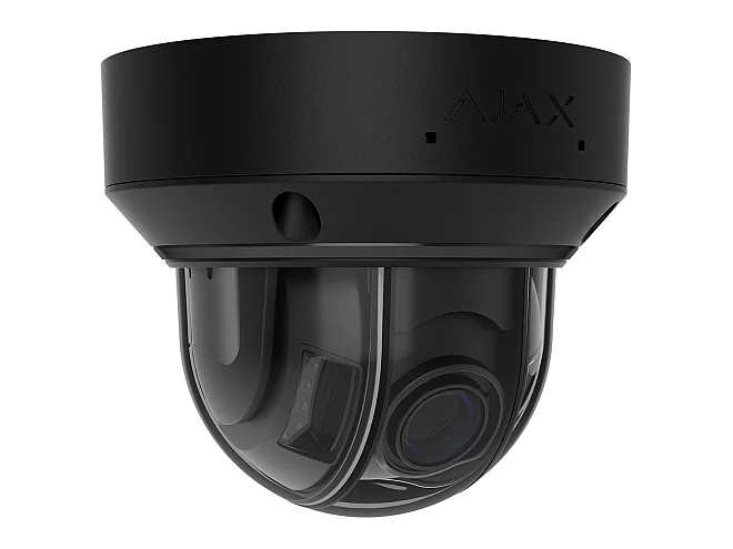 Ajax Ajax 126286.214.BL1 DomeCam HLVF telecamera IP 8MP con ottica varifocale 2.8-12 mm, visione AI, nero