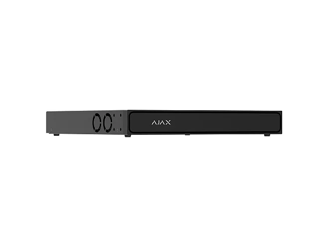 Ajax Ajax 140908.122.BL1 NVR H2DAC 8 Canali Nero 4K HDMI con AI, H.265, 2 HDD fino 16TB, ONVIF e 160 Mbps