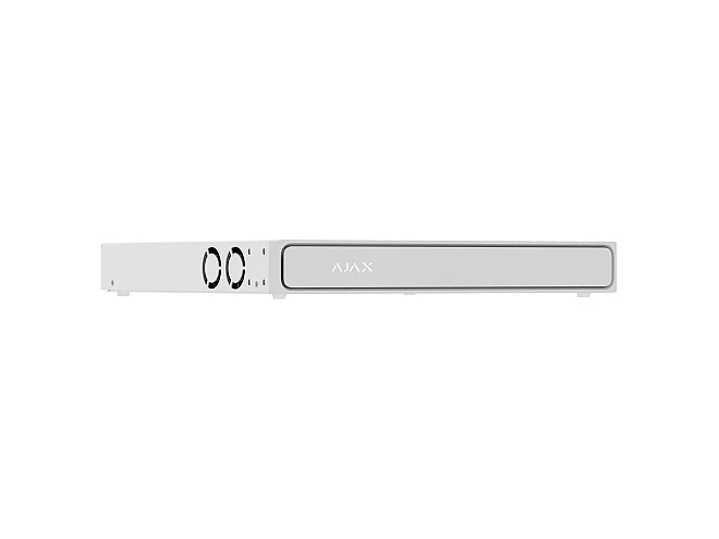 Ajax Ajax 140909.122.WH1 NVR H2DAC 8 Canali Bianco 4K HDMI con AI, H.265, 2 HDD fino 16TB, ONVIF e 160 Mbps