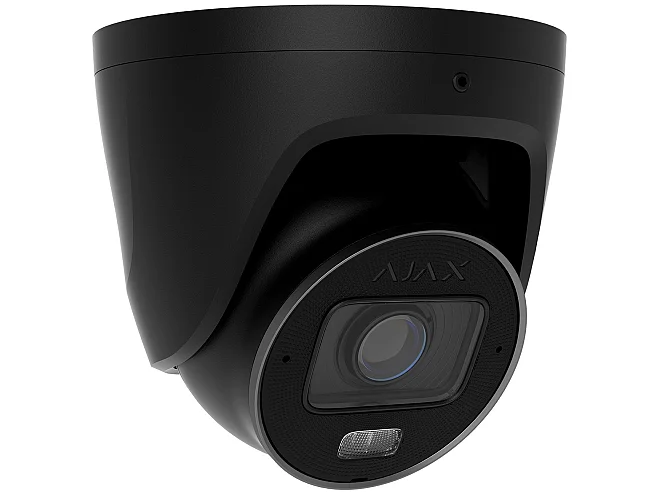 Ajax Ajax 126280.197.BL1 TurretCam HLVF 5MP Nera con AI, Visione Notturna e Lente Varifocale