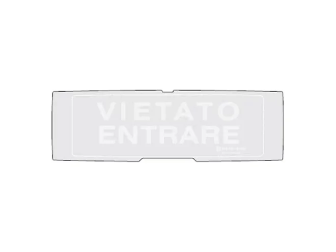 Notifier Notifier P-PAN1-P-VEN-G PELLICOLA VIETATO ENTRARE FONDO GRIGIO