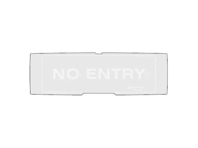 Notifier Notifier P-PAN1-P-NEN-G PELLICOLA NO ENTRY FONDO GRIGIO