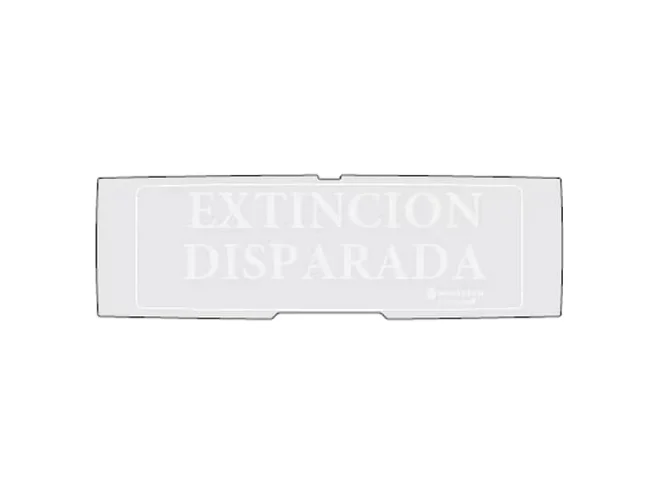 Notifier Notifier P-PAN1-P-EXD-G PELLICOLA EXTINCION DISPARADA FONDO GRIGIO