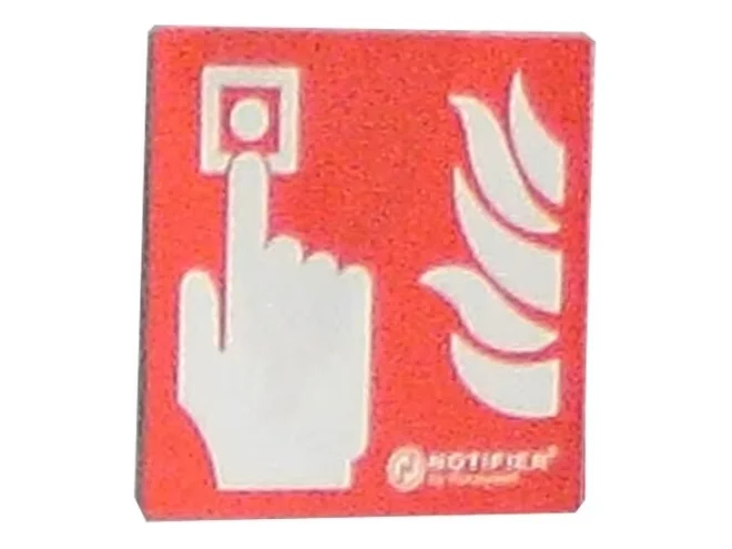 Notifier Notifier MCP-METAL CARTELLO IND. METAL PER PULSANTI 5PZ