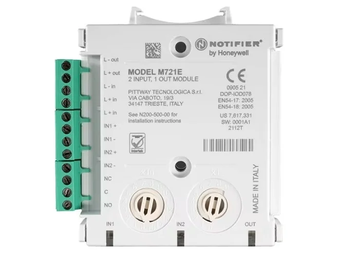 Notifier Notifier M721E 2 INPUT 1 OUT MODULE