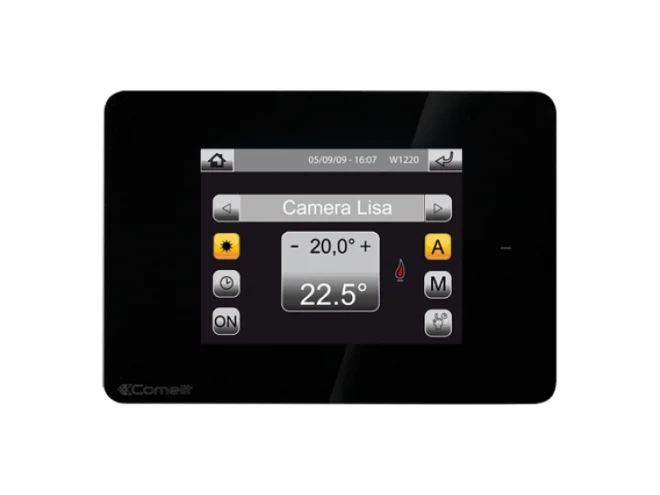 Comelit Comelit 20003001 MINI TOUCH 3.5 VERS. CRONOTERMOSTATO, NERO