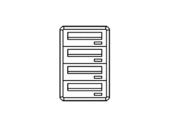 Comelit Comelit 3274/OPI CASELLARIO POSTCOM, 4 CAS.POST. ORIZ, PREL.POSTE., INCASSO