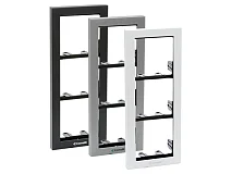 Comelit Comelit 3311/2A TELAIO 2 MODULI SERIE IKALL CON CORNICE COLORE ANTRACITE
