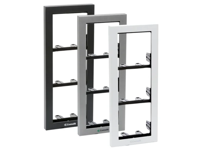 Comelit Comelit 3311/4A TELAIO 4 MODULI SERIE IKALL CON CORNICE COLORE ANTRACITE