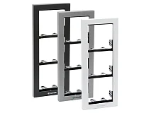 Comelit Comelit 3311/4S TELAIO 4 MODULI SERIE IKALL, CORNICE SILVER
