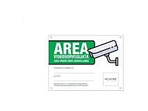 Comelit Comelit 43500B CARTELLO AREA VIDEOSORVEGLIATA ITALIANO
