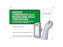 Comelit Comelit 43700A CARTELLO MISURAZIONE TEMPERATURA IT