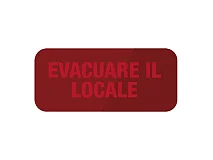 Comelit Comelit 48CLU011 SCRITTA EVACUARE IL LOCALE PER 48CLU003