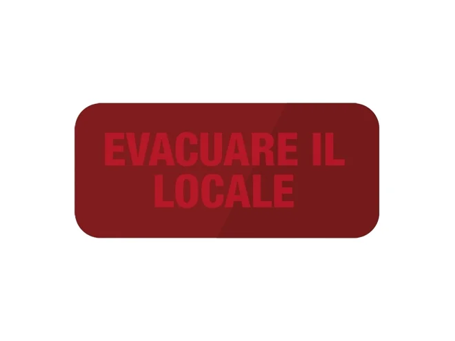 Comelit Comelit 48CLU011 SCRITTA EVACUARE IL LOCALE PER 48CLU003