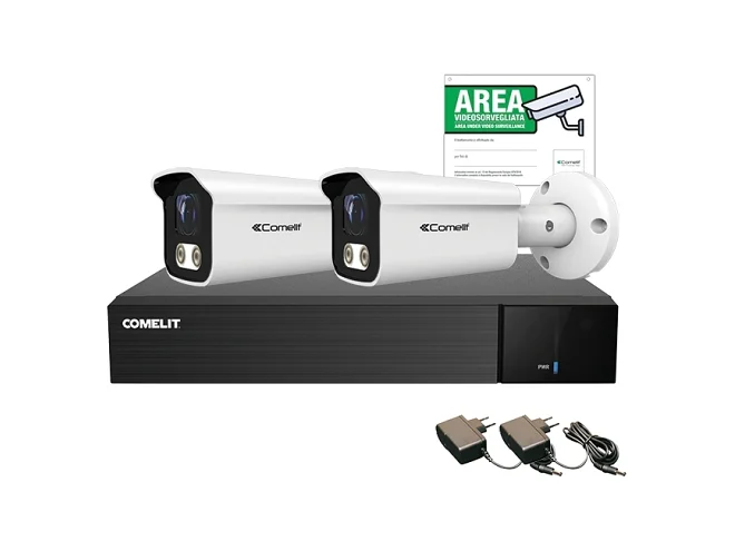 Comelit Comelit AHKIT004N05A KIT AHD AHDVR004N05A, 2x AHBCAMS05FB, ACC