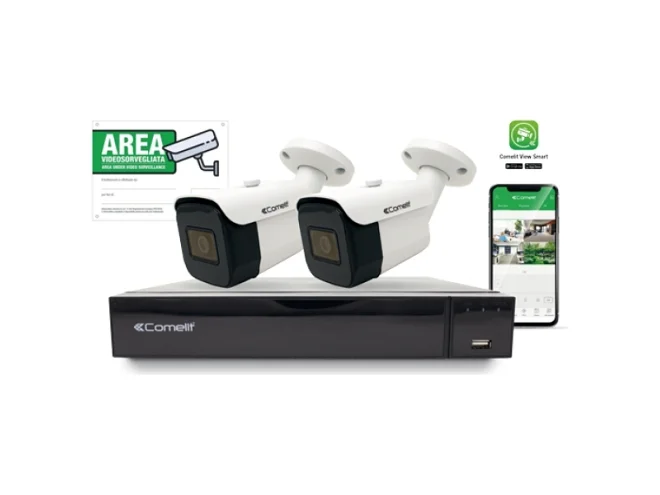 Comelit Comelit IPKIT004S02PA KIT IP IPNVR004S05PA - 2X IPBCAMS02FA - ACC