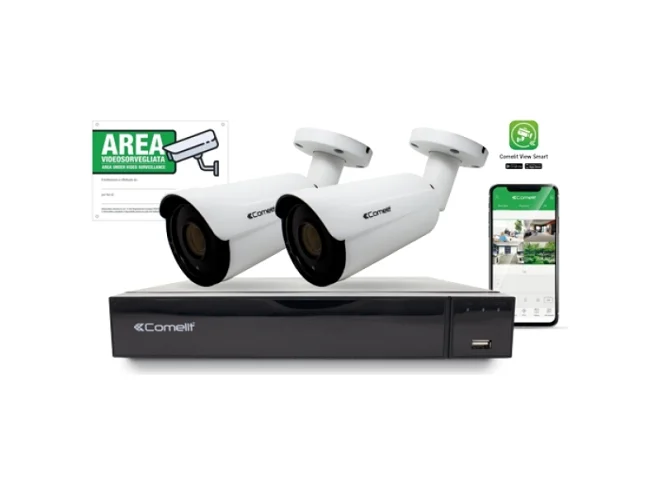 Comelit Comelit IPKIT008S02PA KIT IP IPNVR008S05PA - 2X IPBCAMS02ZA - ACC