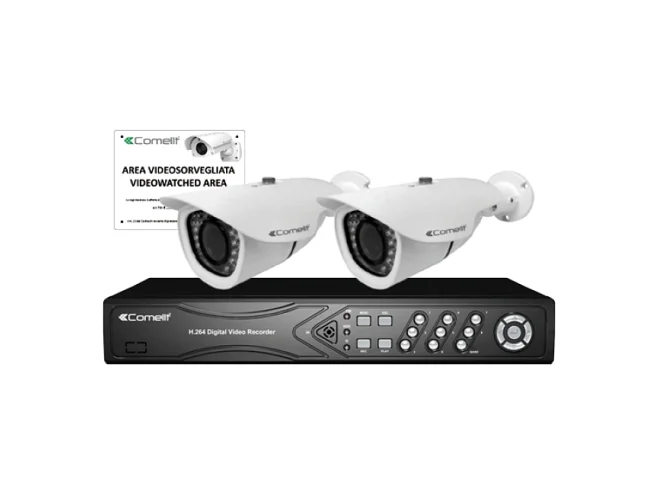 Comelit Comelit IPKITPOE004C KIT IP EASY,IPNVR004CPOE,2 IPCAM010D,43500