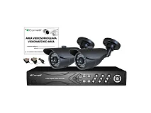 Comelit Comelit IPKITPOE045A KIT IP CON IPNVR045DPOE, 2xIPBCAM02MA, ACC.