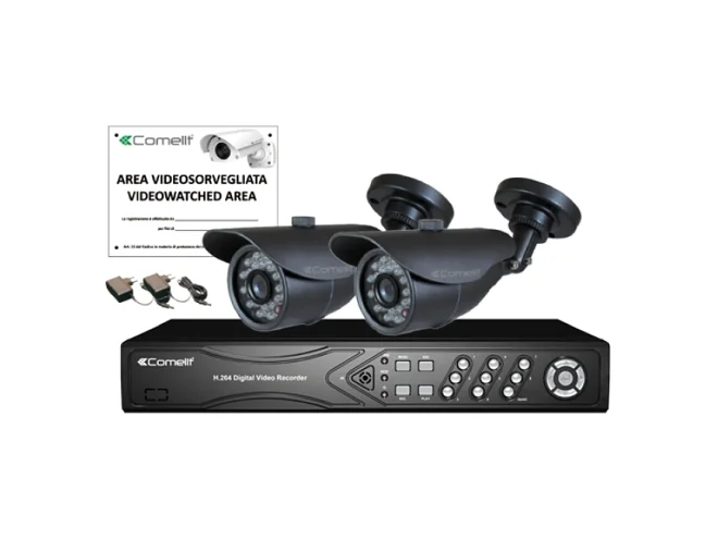 Comelit Comelit IPKITPOE085A KIT IP CON IPNVR085DPOE,2XIPBCAM02MMA, ACC.