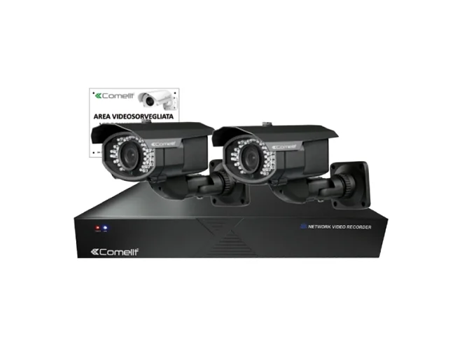 Comelit Comelit IPKITPOE862C KIT IP, 1 IPNVR108DPOE, 2 IPCAM162B, 43500