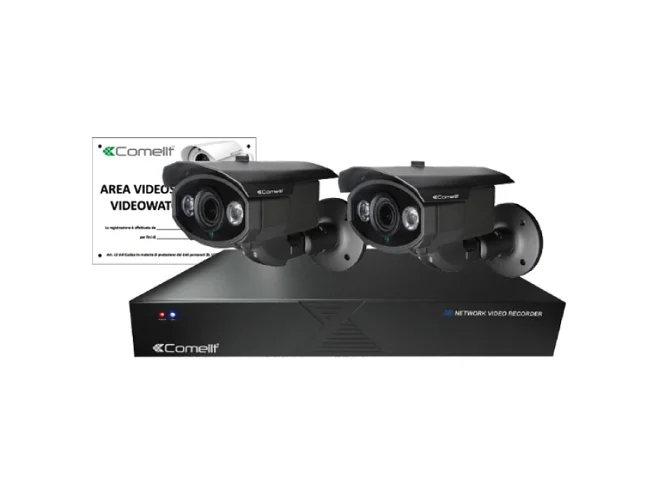 Comelit Comelit IPKITPOE862D KIT IP, IPNVR108FPOE, 2 X IPCAM162C, 43500