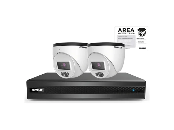 Comelit Comelit ITK004N04PFA KIT IP NIPNVR004N06PA,2xIPTCAMN04F01CUA,ACC