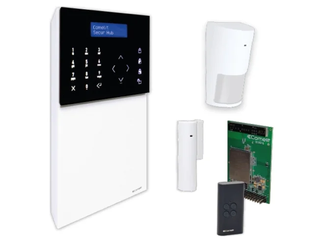 Comelit Comelit KSW32411L KIT SECUR HUB 4G RF12PIR RF1MCW RF4KEY