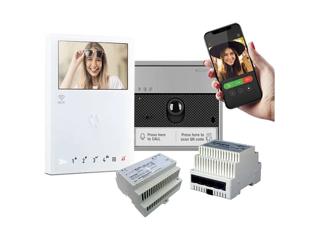 Comelit Comelit KVU8508 KIT MONO ULTRA DA PARETE, MINI GW SLAVE VIP