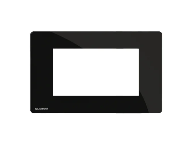 Comelit Comelit ONE/PB/VE4 PLAC. ABSOLUTE BLACK ONE X VIMAR EIKON/PLANA 4 MOD
